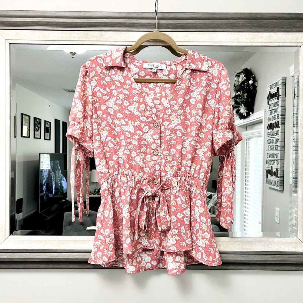 Sweet Rain Floral Blouse